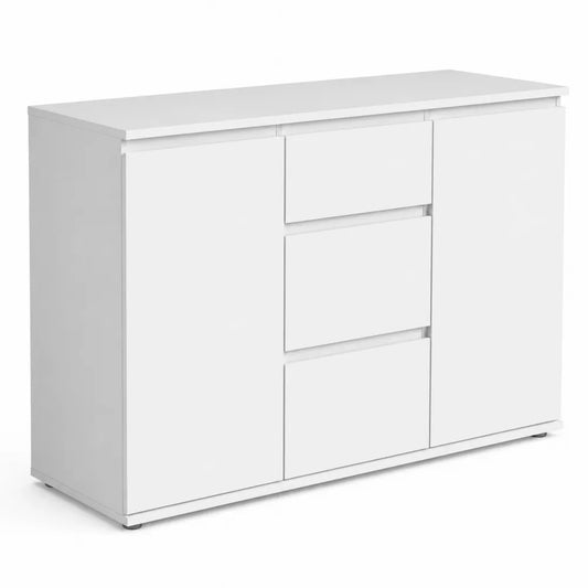 Credenza in MDF con Ante e Cassetti 120x40x85 cm