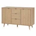 Credenza in MDF con Due Ante e Tre Cassetti