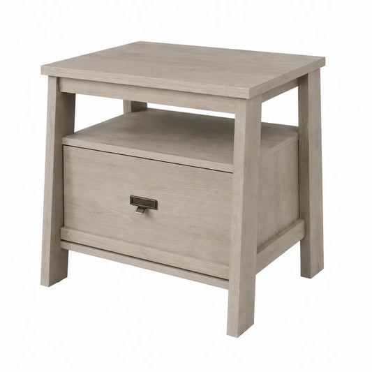 Comodino in Legno con Cassetto